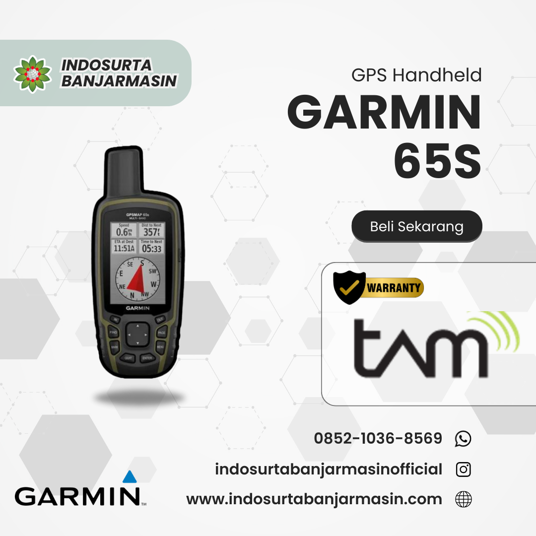 Jual GPS Garmin 65S di Palangkaraya